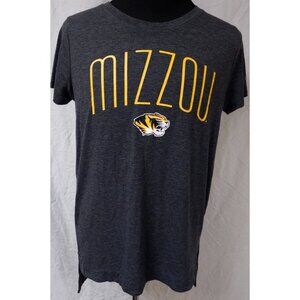 Champion Missouri Mizzou Tigers Womens Large Grey NCAA Spellout Logo T-Shirt